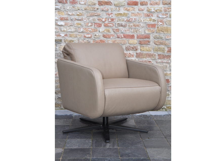 Aneta relaxfauteuil taupe