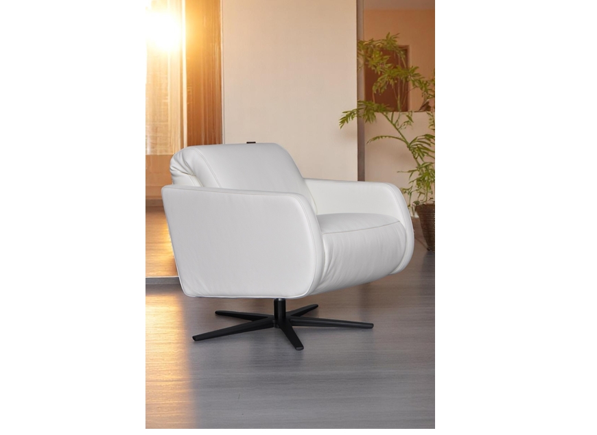 Aneta relaxfauteuil wit 