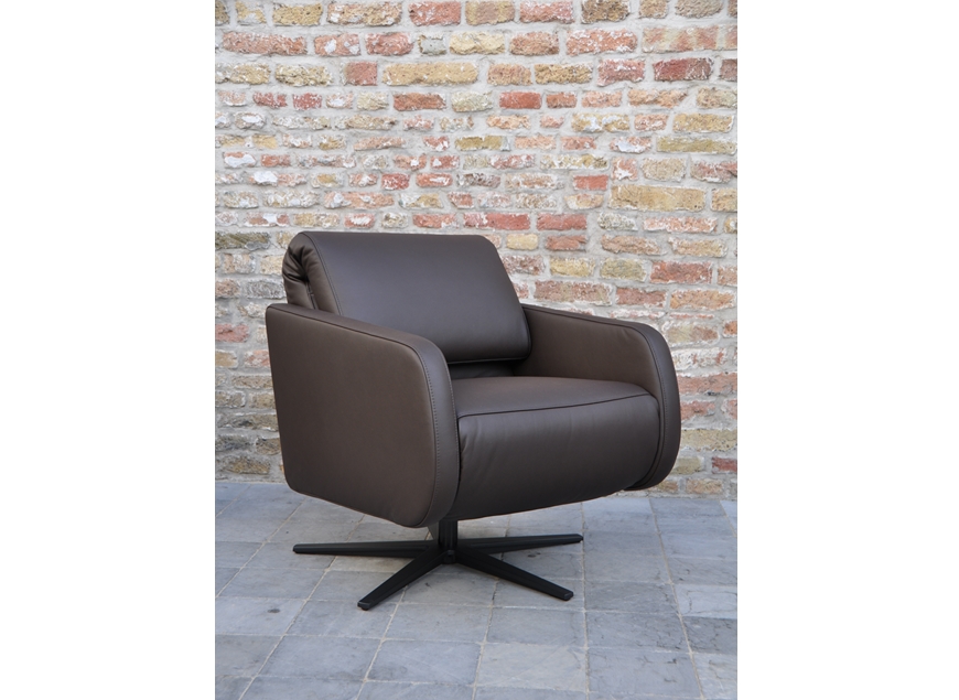 Aneta relaxfauteuil donkerbruin