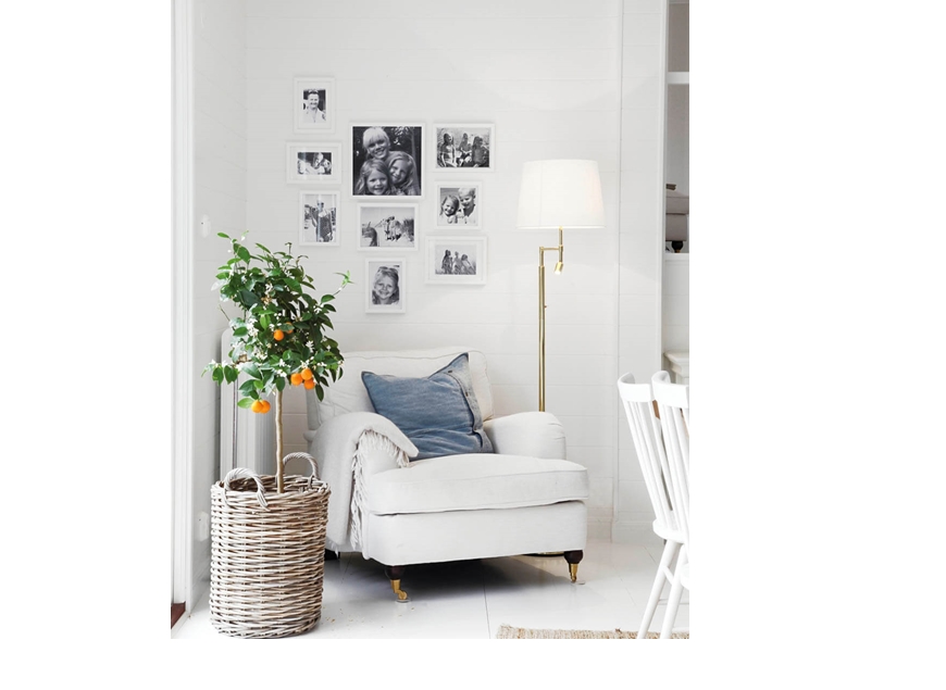 Vloerlamp Orlando messing / beige met leeslamp